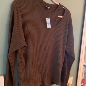 NWT express cut-out sweater